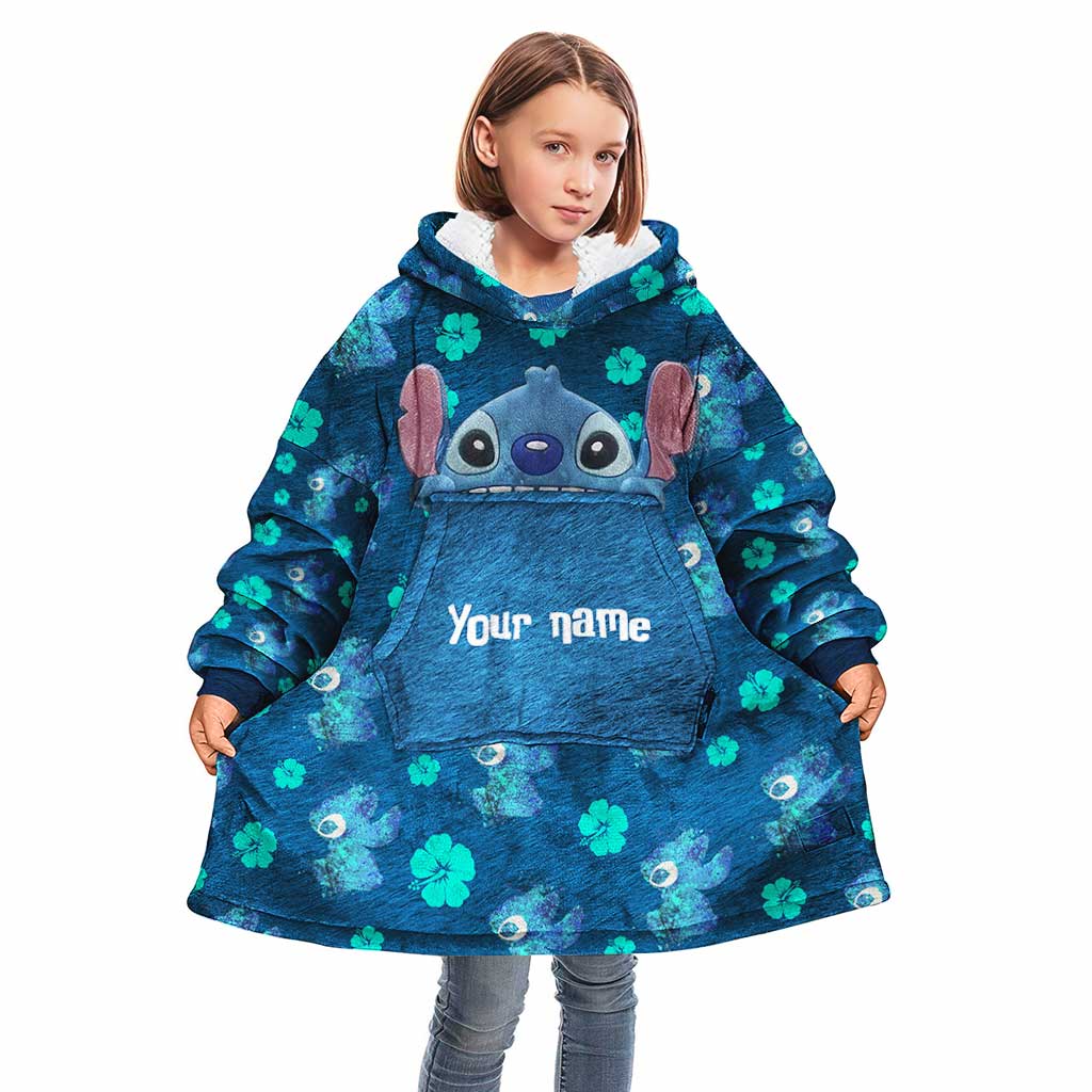 Personalized Ohana Blanket Hoodie Custom Name Gift for Family Blanket Hoodie GradoCreations