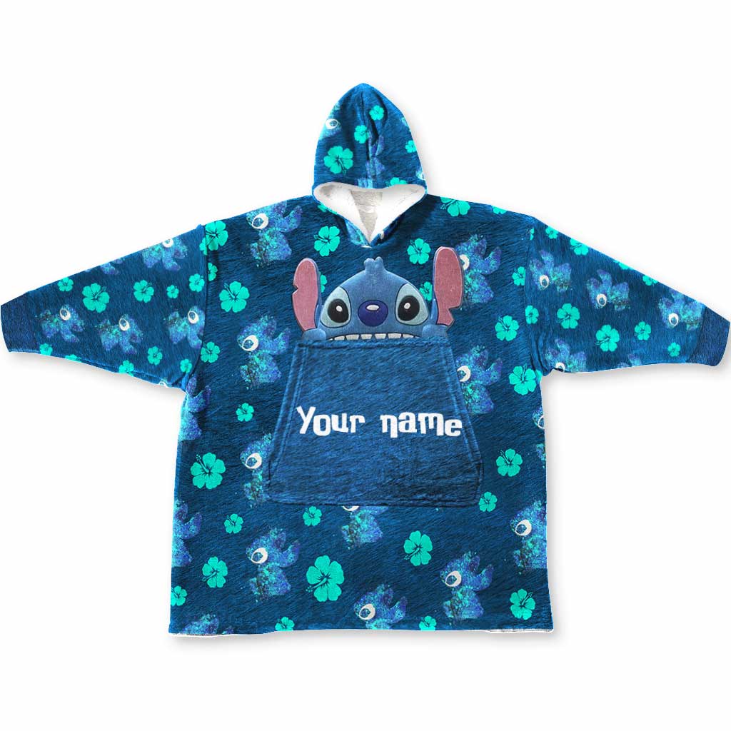 Personalized Ohana Blanket Hoodie Custom Name Gift for Family Blanket Hoodie GradoCreations