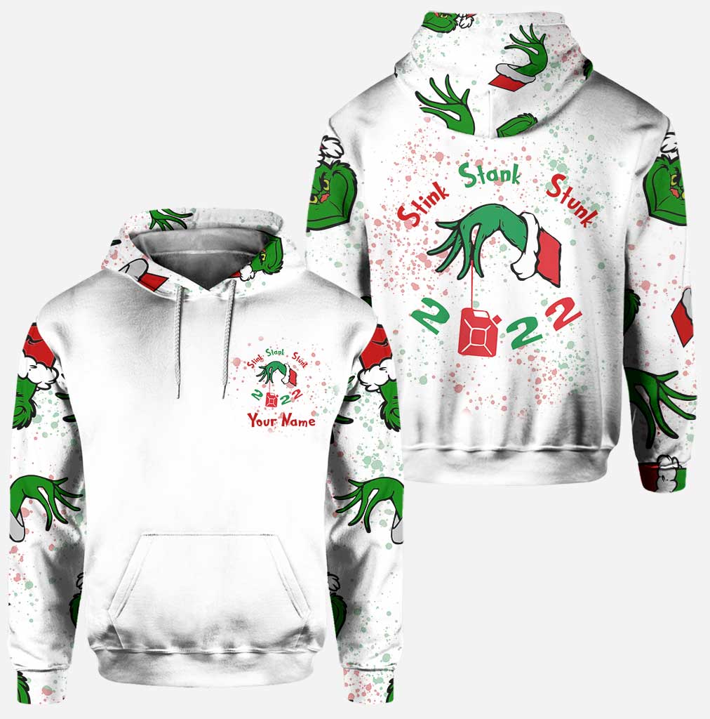 Personalized Grinch Christmas Hoodie and Leggings Set for Family Hoodie & Leggings GradoCreations