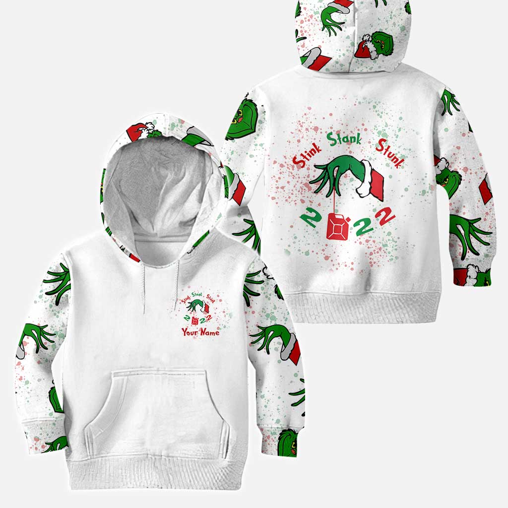 Personalized Grinch Christmas Hoodie and Leggings Set for Family Hoodie & Leggings GradoCreations