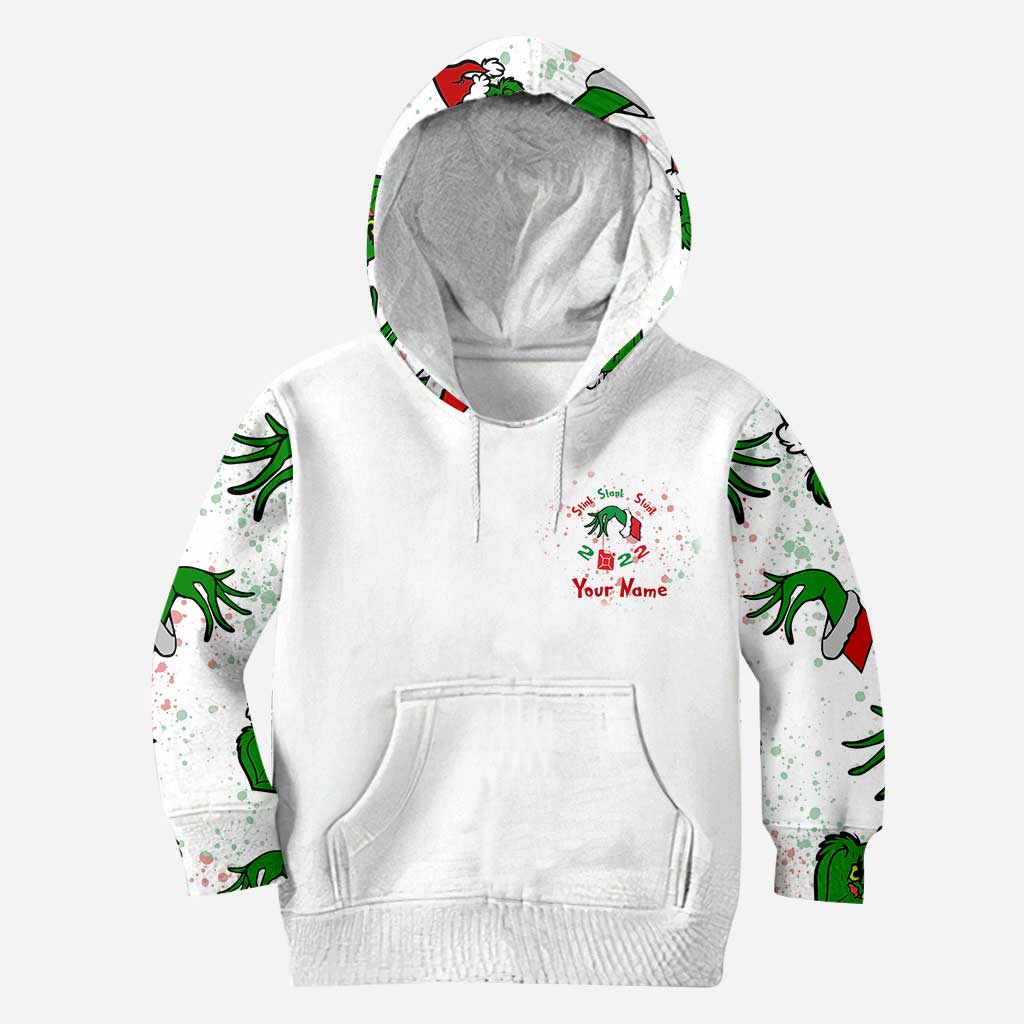 Personalized Grinch Christmas Hoodie and Leggings Set for Family Hoodie & Leggings GradoCreations