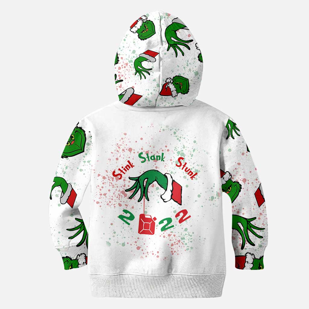 Personalized Grinch Christmas Hoodie and Leggings Set for Family Hoodie & Leggings GradoCreations