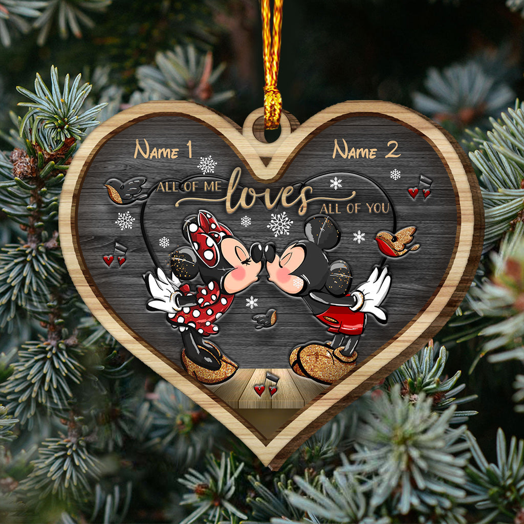 Personalized Layered Wood Christmas Ornament with Names | Unique Gift Layered Wood Ornament GradoCreations