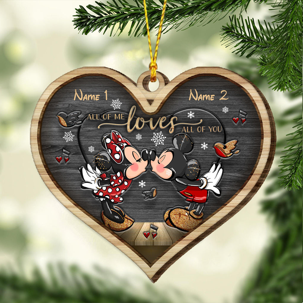 Personalized Layered Wood Christmas Ornament with Names | Unique Gift Layered Wood Ornament GradoCreations