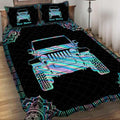 Personalized Jeep Quilt Set Custom Name Gift for Dad Quilt Set GradoCreations