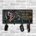 Personalized Family Key Rack with Names Unique Gift Idea Key Rack GradoCreations