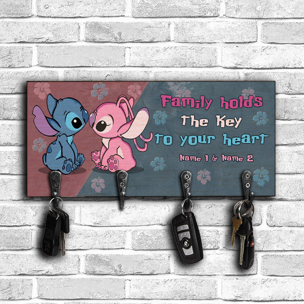 Personalized Ohana Key Rack Custom Name Gift for Family Key Rack GradoCreations