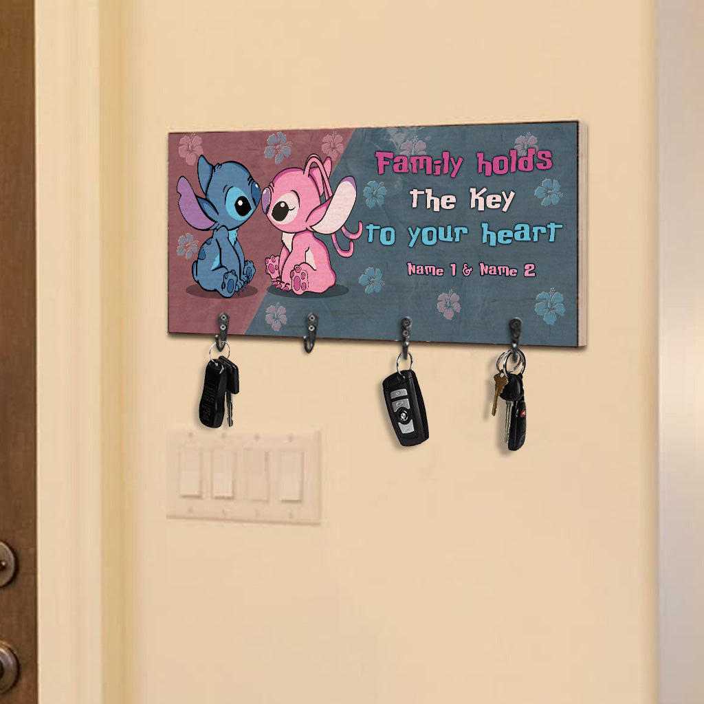 Personalized Ohana Key Rack Custom Name Gift for Family Key Rack GradoCreations