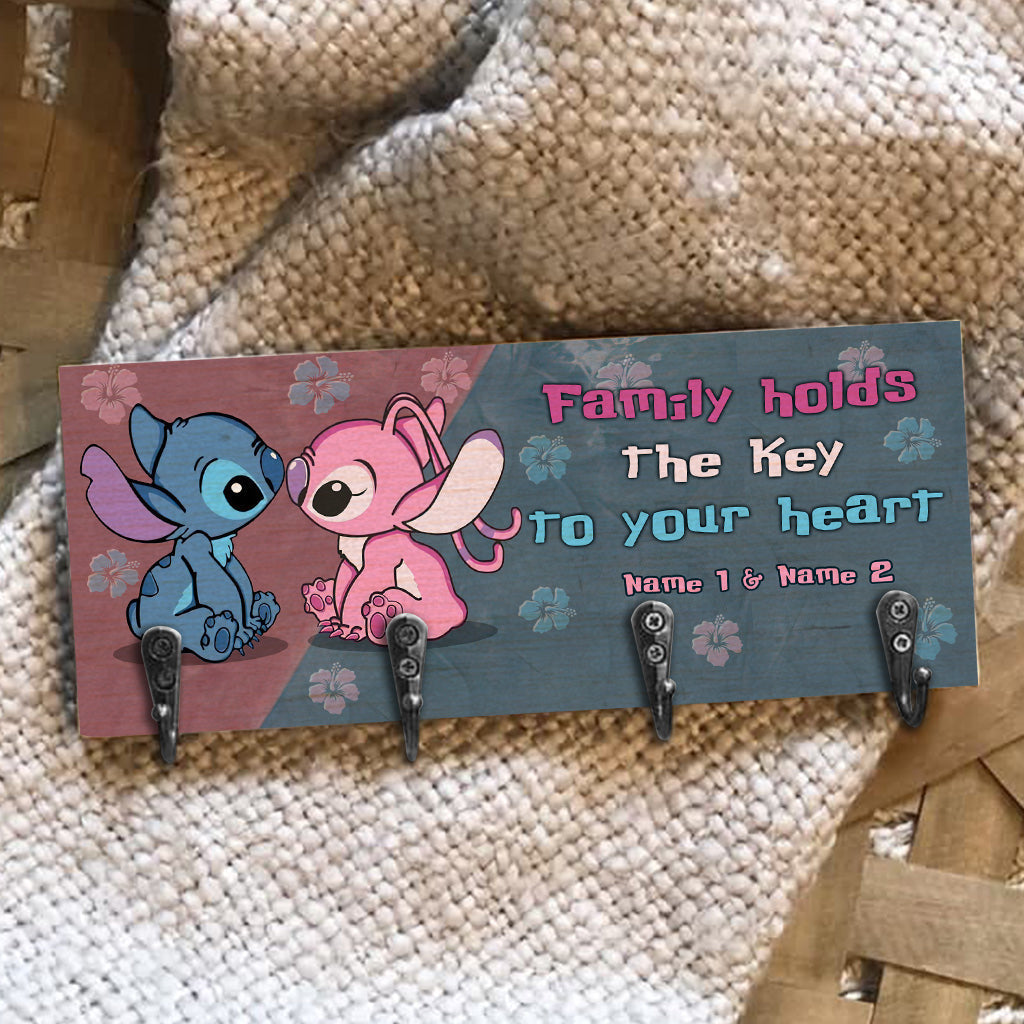Personalized Ohana Key Rack Custom Name Gift for Family Key Rack GradoCreations