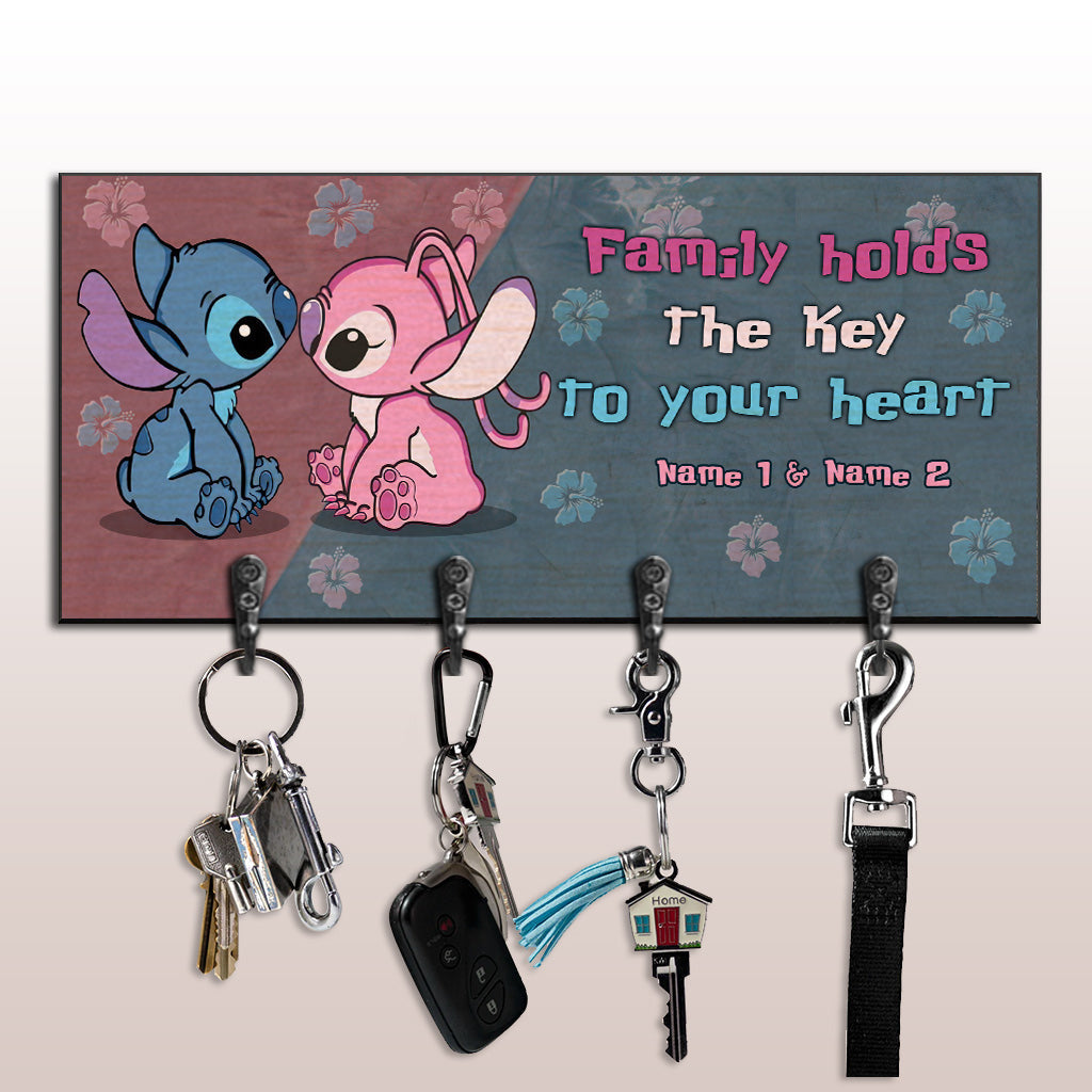Personalized Ohana Key Rack Custom Name Gift for Family Key Rack GradoCreations