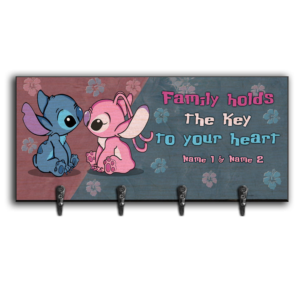Personalized Ohana Key Rack Custom Name Gift for Family Key Rack GradoCreations