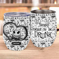 Personalized Nightmare Wine Tumbler Custom Name Gift for Halloween Wine Tumbler GradoCreations