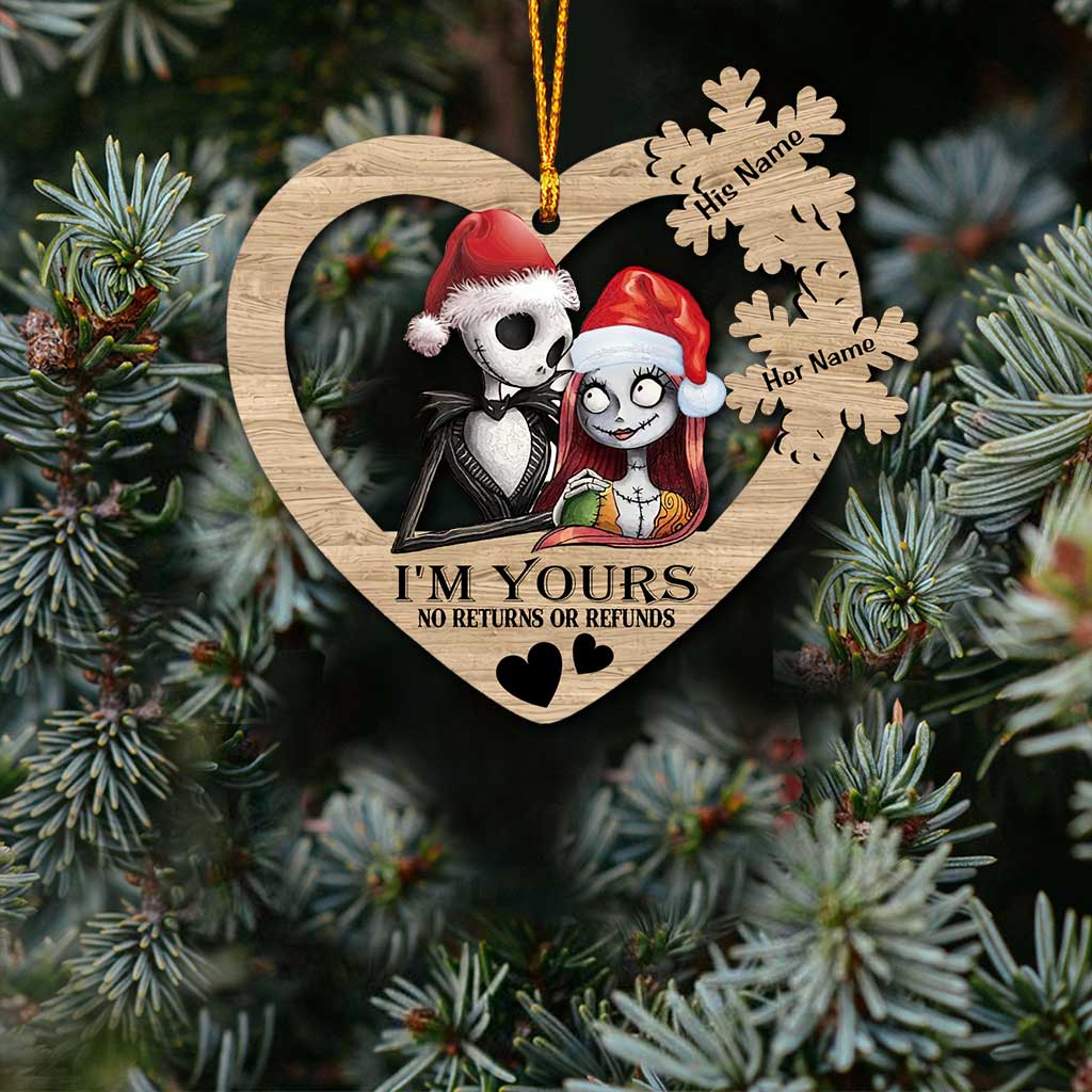 Personalized Christmas Ornament I'm Yours Custom Name Gift Ornament GradoCreations