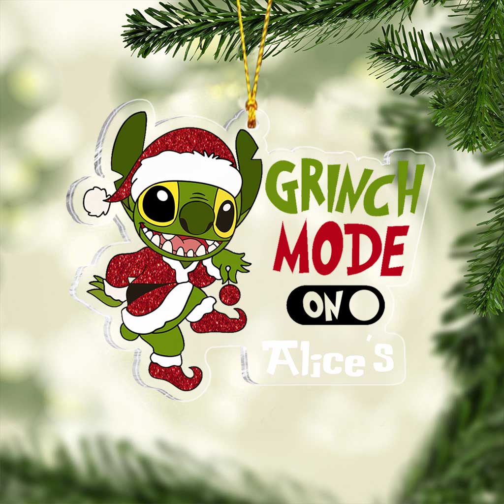 Personalized Transparent Acrylic Christmas Ornament Gift One-sided Ornament GradoCreations