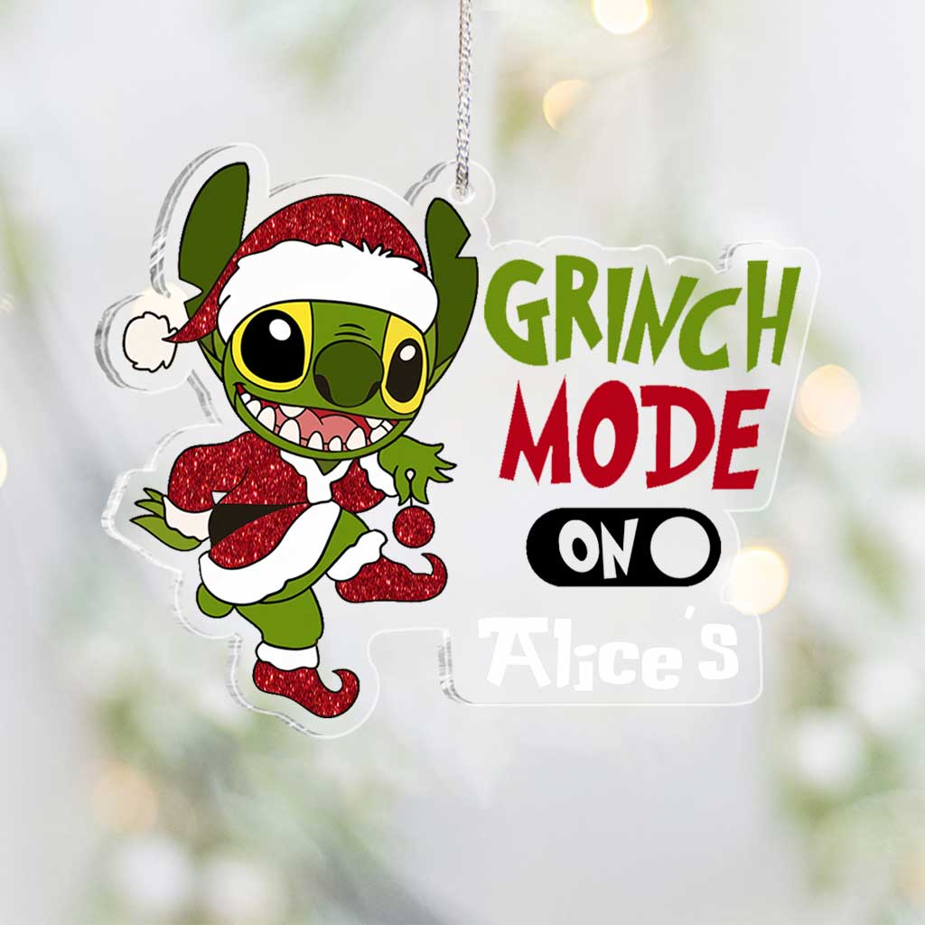 Personalized Transparent Acrylic Christmas Ornament Gift One-sided Ornament GradoCreations
