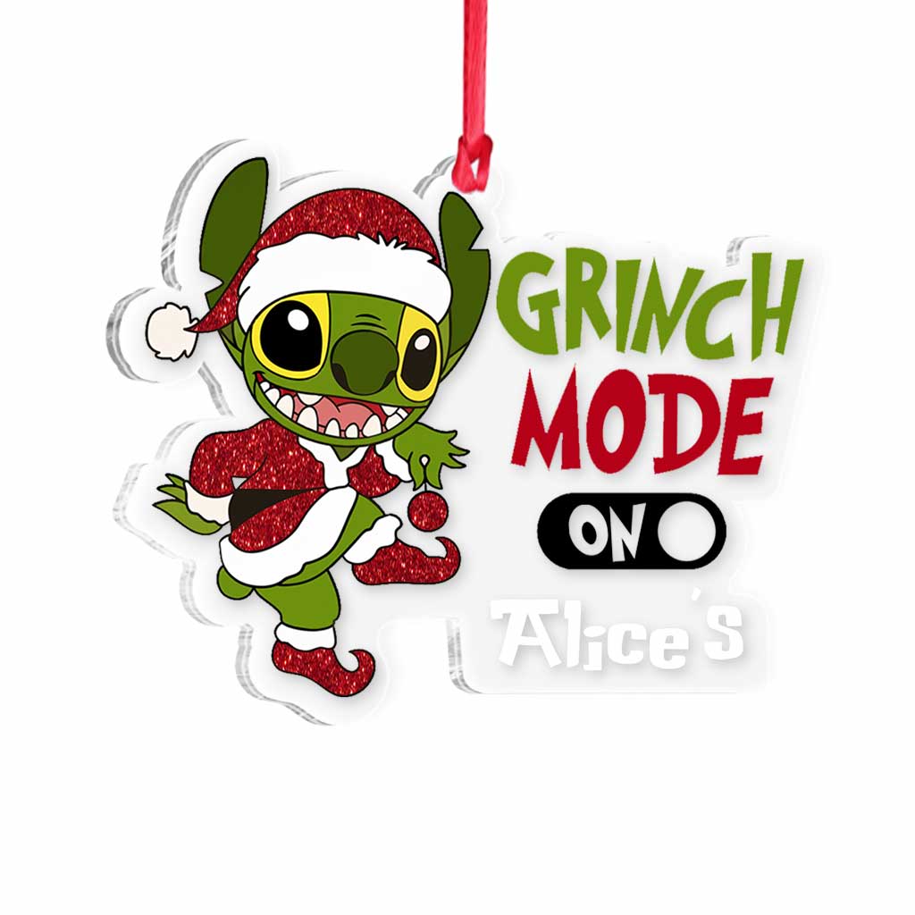 Personalized Transparent Acrylic Christmas Ornament Gift One-sided Ornament GradoCreations