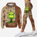 Personalized Grinch Hoodie & Leggings Set for Christmas Gift Hoodie & Leggings GradoCreations