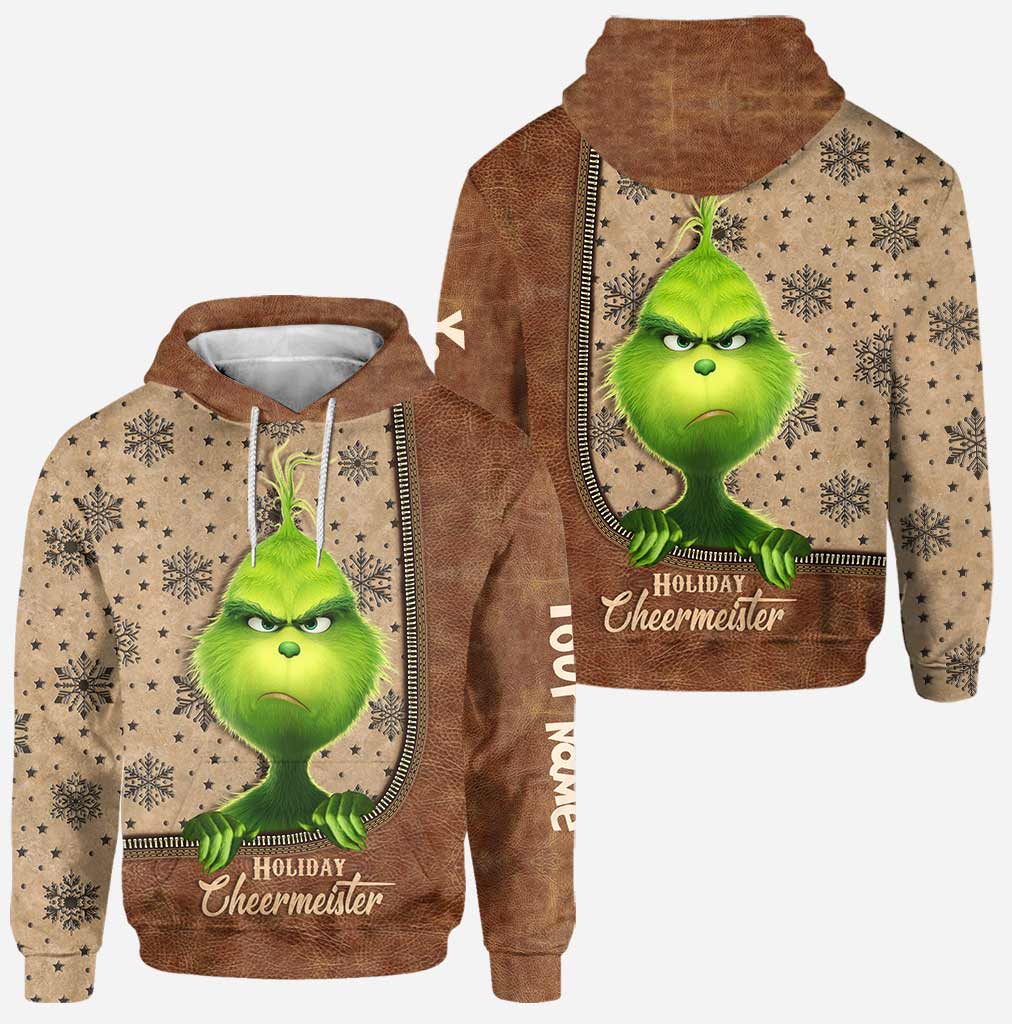 Personalized Grinch Hoodie & Leggings Set for Christmas Gift Hoodie & Leggings GradoCreations