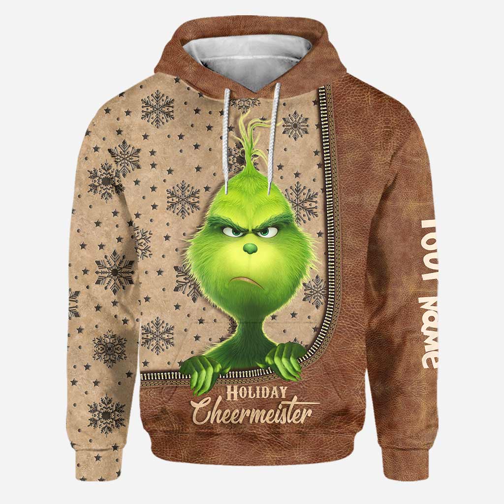 Personalized Grinch Hoodie & Leggings Set for Christmas Gift Hoodie & Leggings GradoCreations