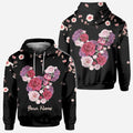 Personalized Floral Mouse All Over T-shirt & Hoodie Gift All Over Shirt GradoCreations