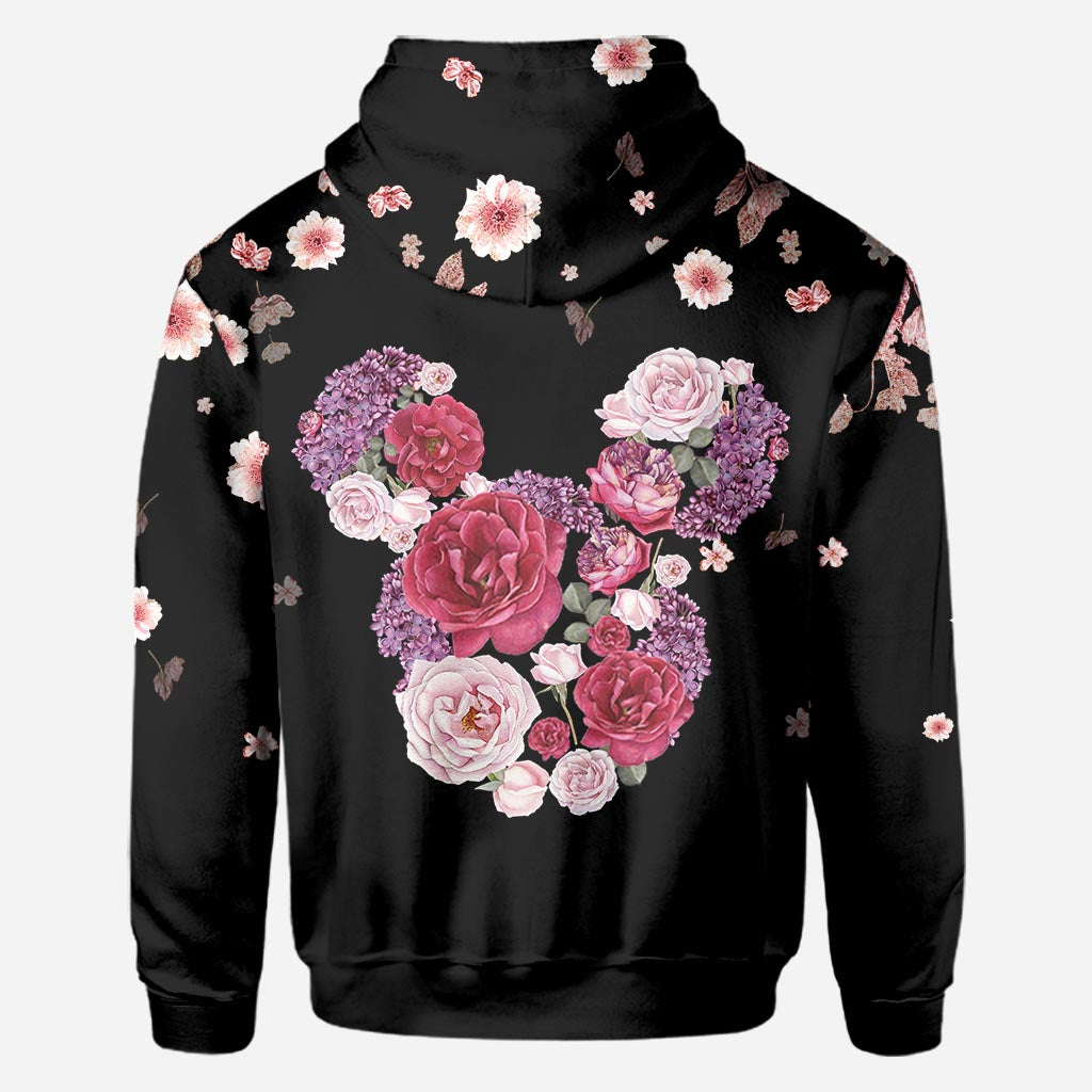 Personalized Floral Mouse All Over T-shirt & Hoodie Gift All Over Shirt GradoCreations