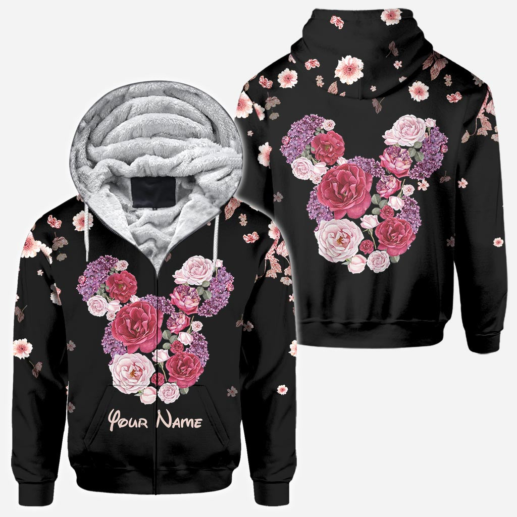 Personalized Floral Mouse All Over T-shirt & Hoodie Gift All Over Shirt GradoCreations