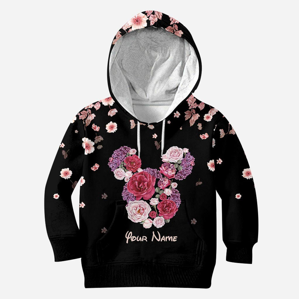 Personalized Floral Mouse All Over T-shirt & Hoodie Gift All Over Shirt GradoCreations