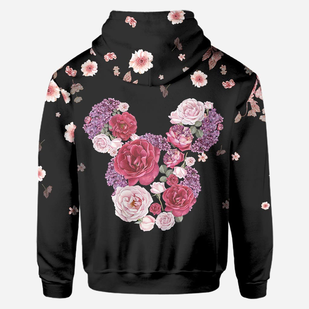Personalized Floral Mouse All Over T-shirt & Hoodie Gift All Over Shirt GradoCreations