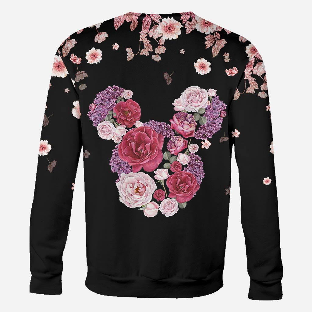 Personalized Floral Mouse All Over T-shirt & Hoodie Gift All Over Shirt GradoCreations