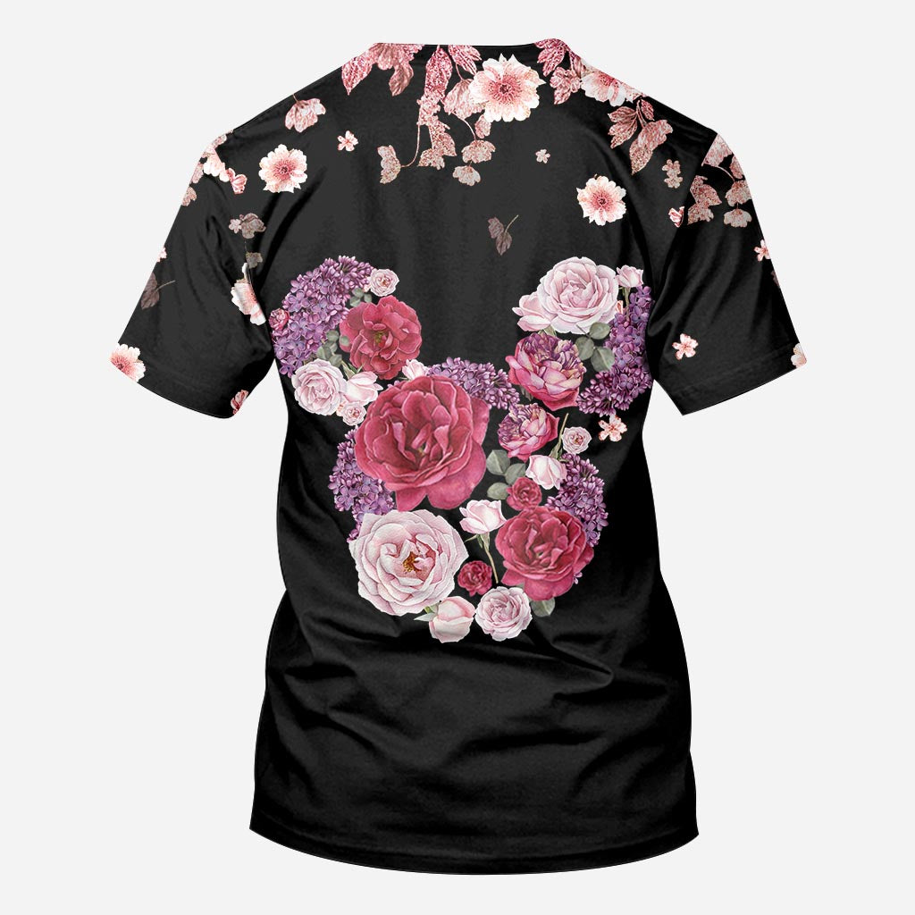 Personalized Floral Mouse All Over T-shirt & Hoodie Gift All Over Shirt GradoCreations
