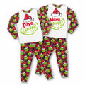 Personalized Grinch Christmas Pajamas Set for Couples Pajamas Set GradoCreations