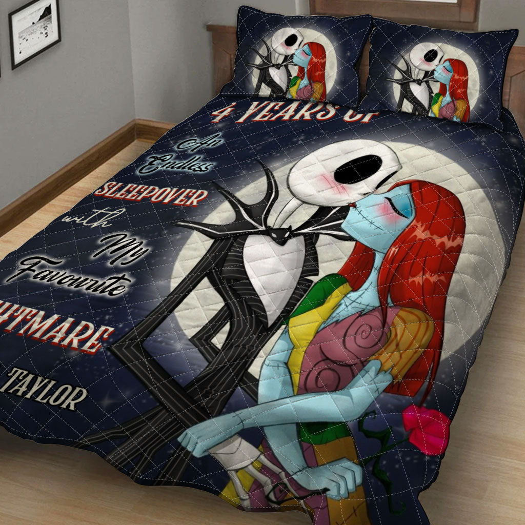 Personalized Nightmare Quilt Set with Custom Name | Unique Gift Quilt Set GradoCreations