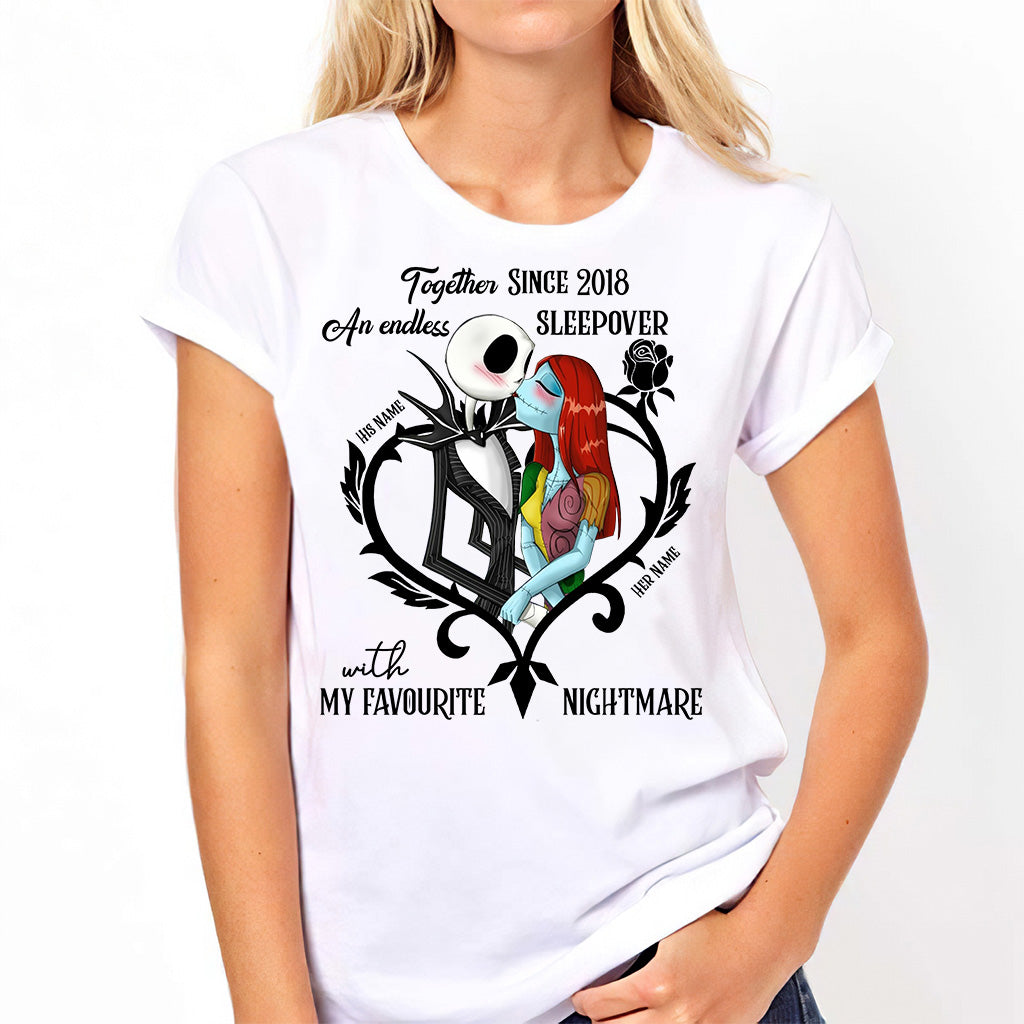 Personalized Nightmare T-shirt and Hoodie Gift for Couples T-shirt & Hoodie GradoCreations