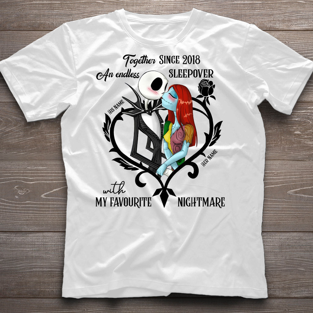 Personalized Nightmare T-shirt and Hoodie Gift for Couples T-shirt & Hoodie GradoCreations