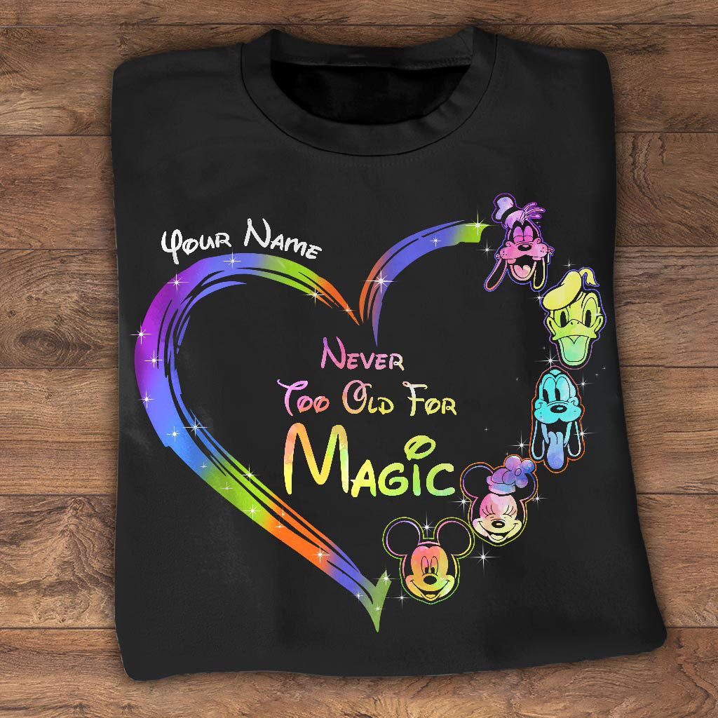 Personalized Never Too Old For Magic T-shirt & Hoodie Gift for All Ages T-shirt & Hoodie GradoCreations
