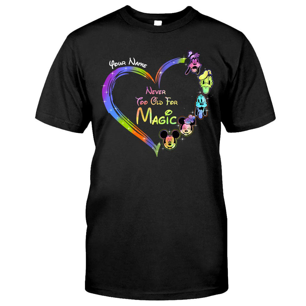 Personalized Never Too Old For Magic T-shirt & Hoodie Gift for All Ages T-shirt & Hoodie GradoCreations