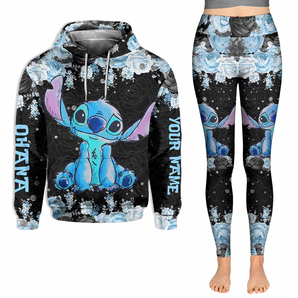 Personalized Ohana Hoodie and Leggings Set Custom Name Gift for Her Hoodie & Leggings GradoCreations