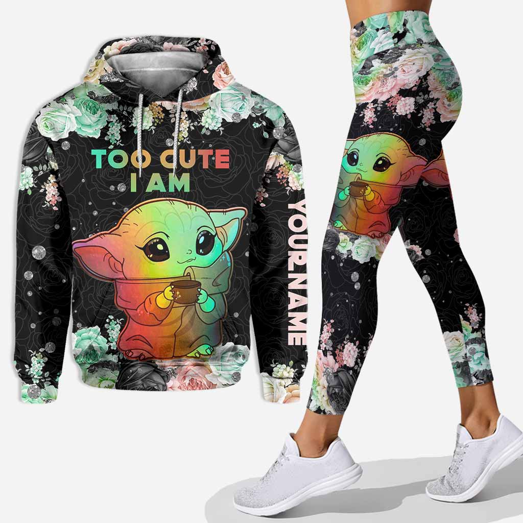 Personalized Hoodie and Leggings with Cute Design for Women Hoodie & Leggings GradoCreations