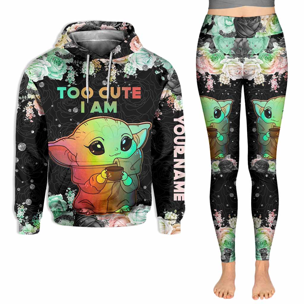 Personalized Hoodie and Leggings with Cute Design for Women Hoodie & Leggings GradoCreations