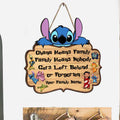 Personalized Ohana Means Family Wood Sign with Custom Name Gift for Family Wood Sign GradoCreations