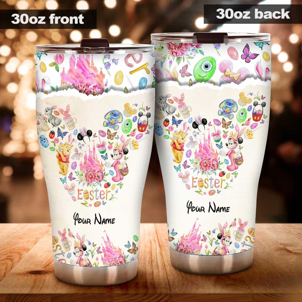 Personalized Happy Easter Tumbler Custom Name Gift Idea Tumbler GradoCreations
