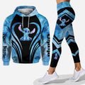 Personalized Hoodie and Leggings Set with Cute Stitch Design for Couple Gift Hoodie & Leggings GradoCreations