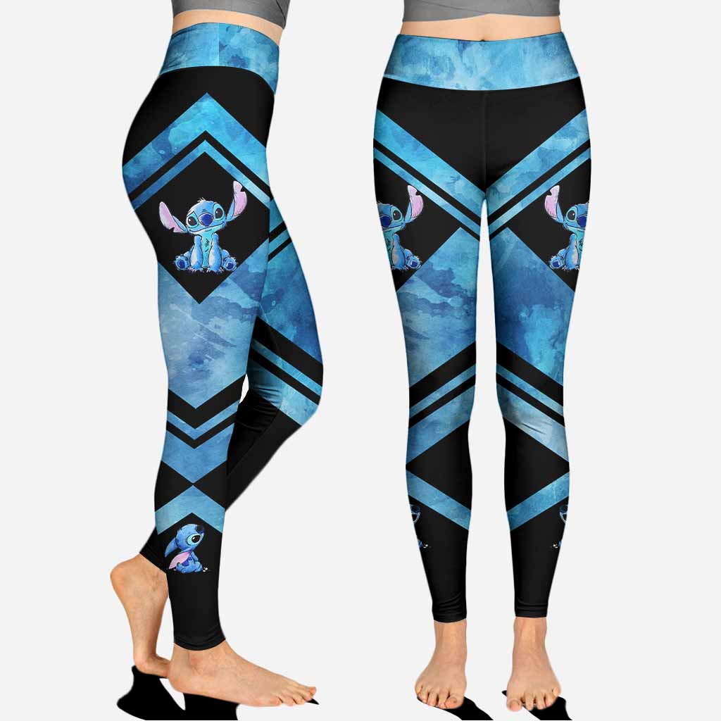 Personalized Hoodie and Leggings Set with Cute Stitch Design for Couple Gift Hoodie & Leggings GradoCreations