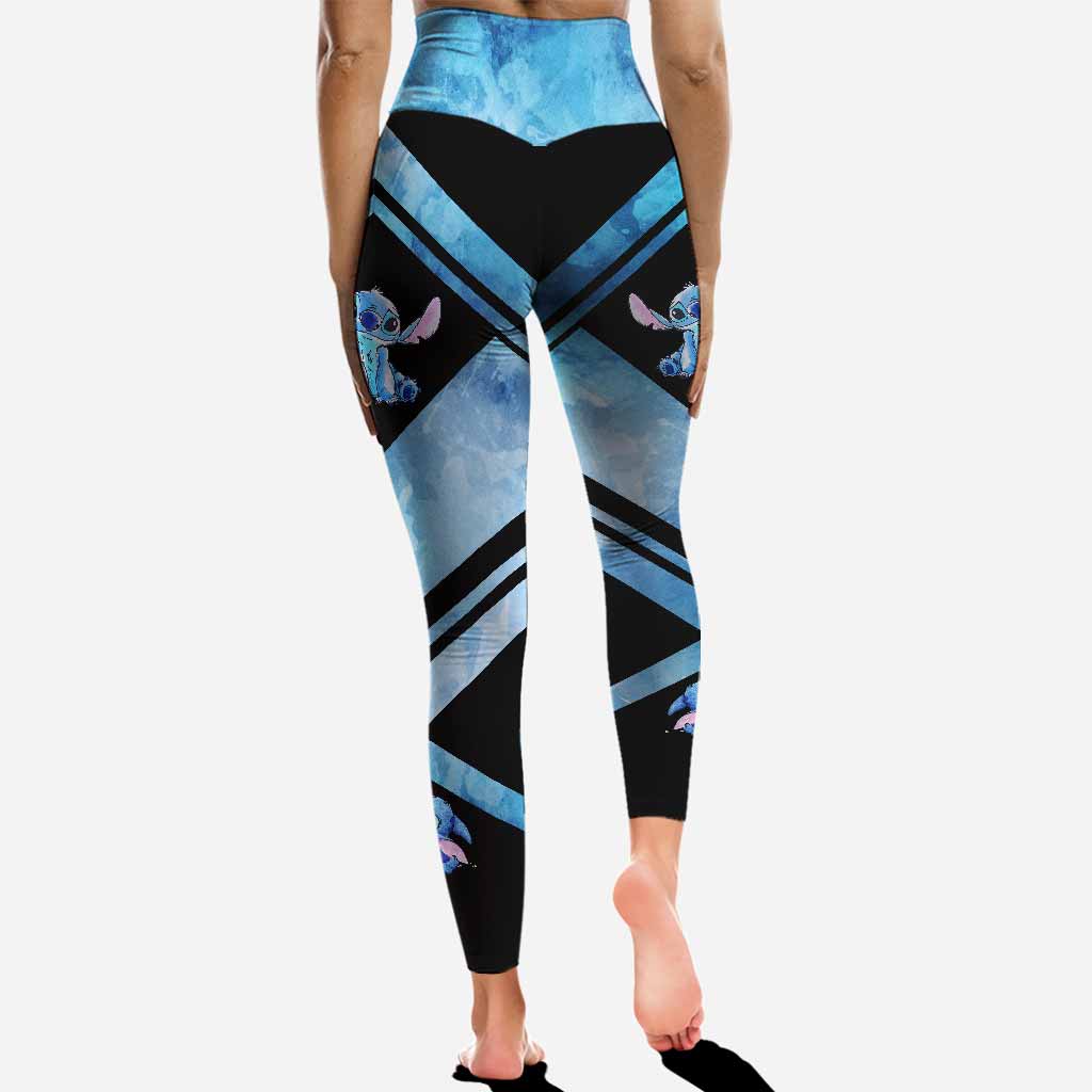 Personalized Hoodie and Leggings Set with Cute Stitch Design for Couple Gift Hoodie & Leggings GradoCreations
