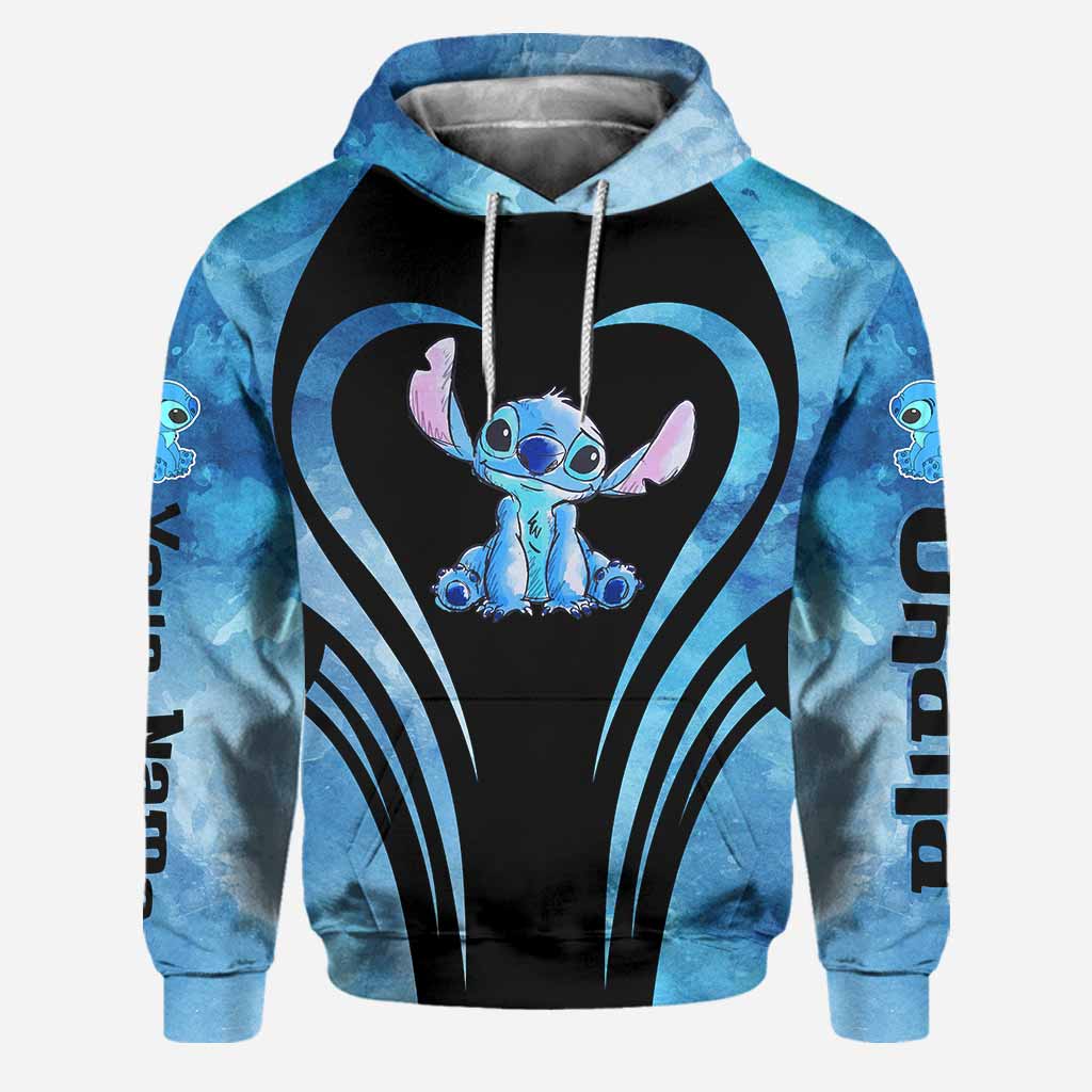 Personalized Hoodie and Leggings Set with Cute Stitch Design for Couple Gift Hoodie & Leggings GradoCreations