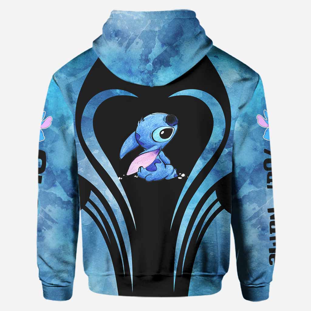 Personalized Hoodie and Leggings Set with Cute Stitch Design for Couple Gift Hoodie & Leggings GradoCreations