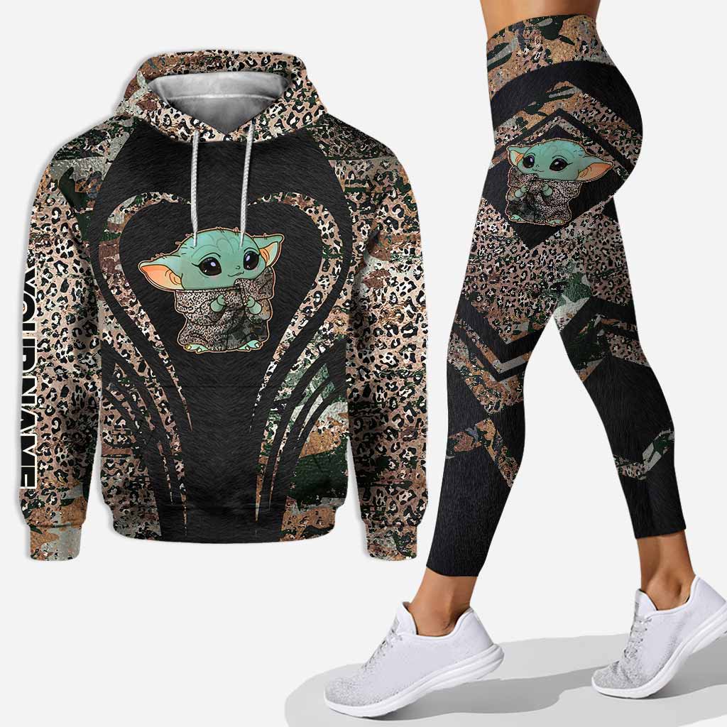 Personalized Hoodie and Leggings Set Custom Name Gift for Mom Hoodie & Leggings GradoCreations