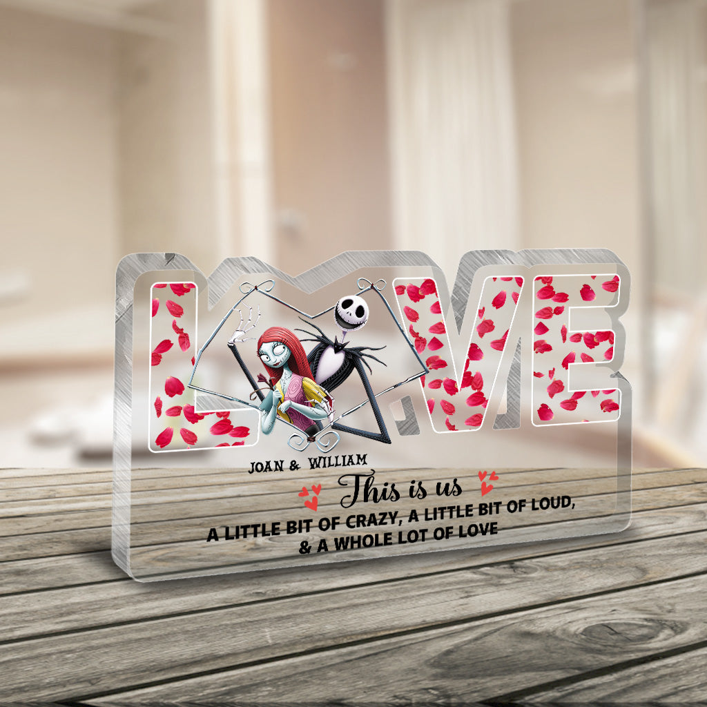 Personalized Couple Acrylic Plaque Custom Shape Love Gift Custom Shaped Acrylic Plaque GradoCreations