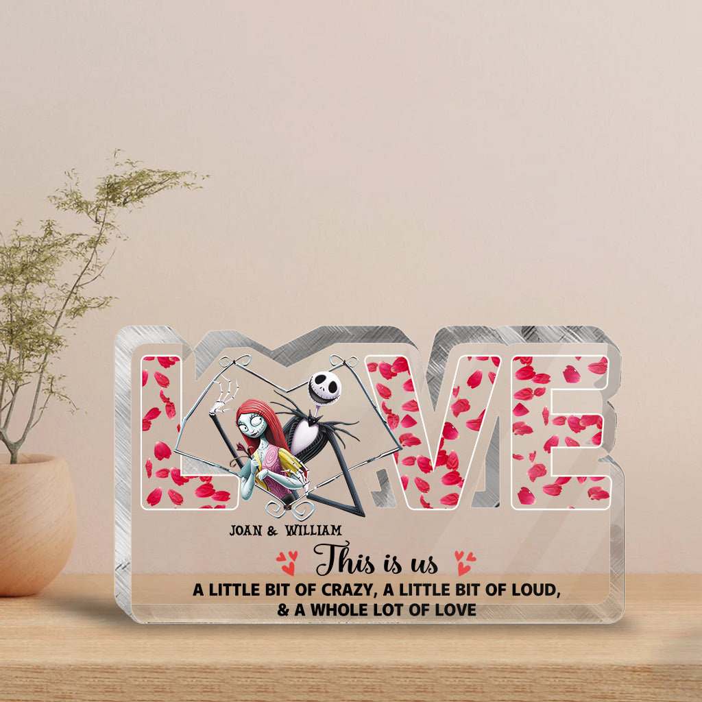 Personalized Couple Acrylic Plaque Custom Shape Love Gift Custom Shaped Acrylic Plaque GradoCreations