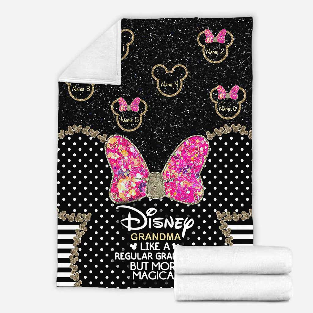 Personalized Disney Grandma Mouse Blanket Custom Names Gift Blanket GradoCreations